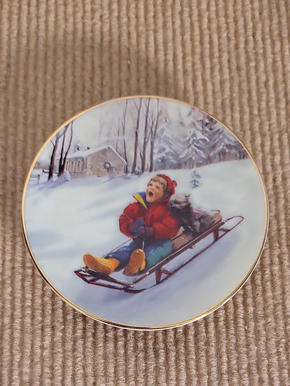 Zolan  "Downhill Delight" Collector Plate